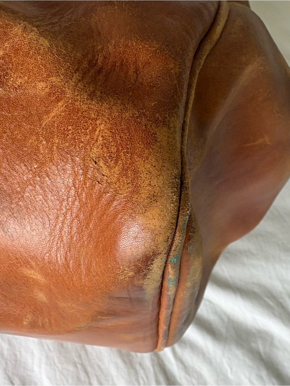 Vintage 1930s/40s Leather Gladstone Doctor Bag Prop Restoration 13x11x10.5 As Is - Picture 11 of 16